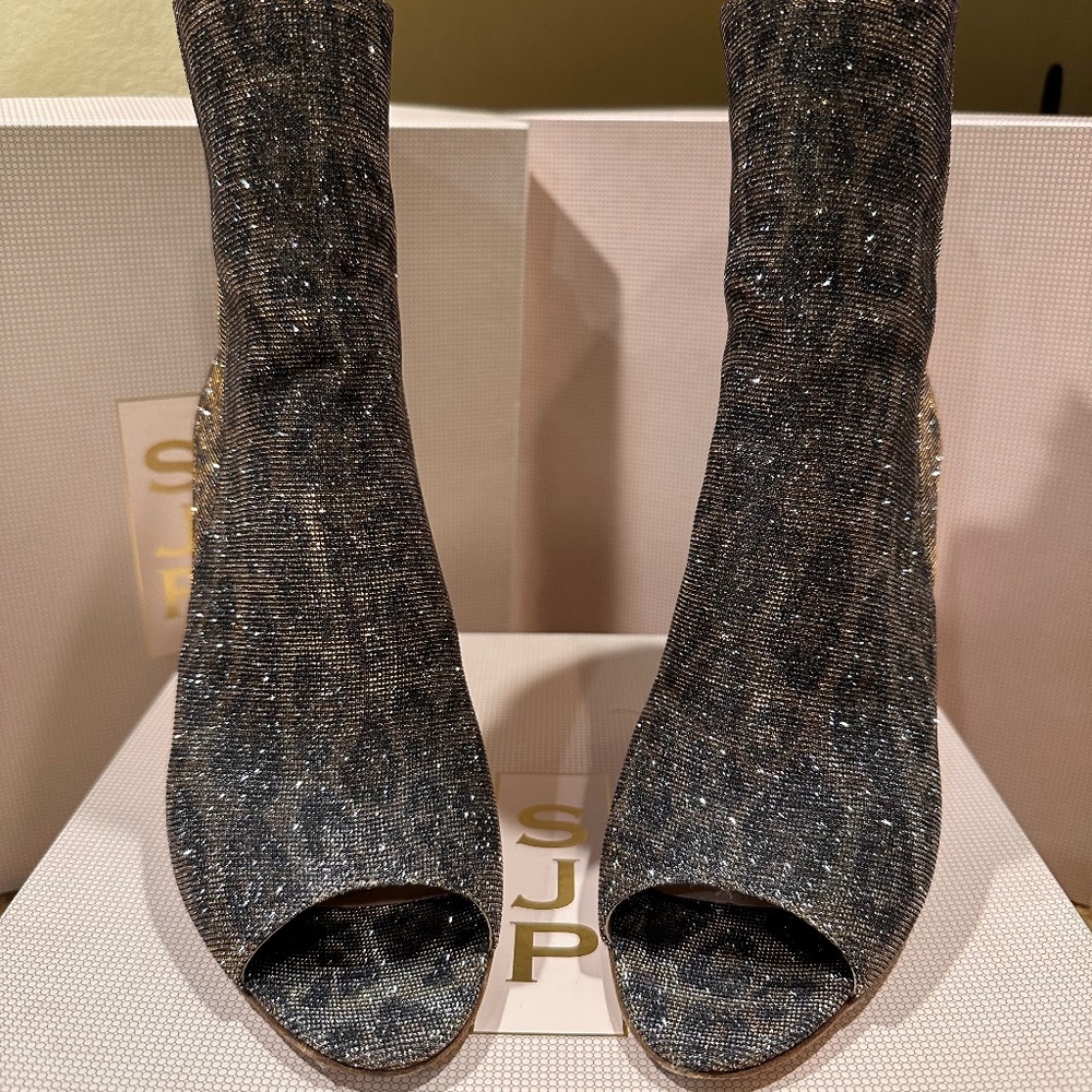 SJP - Pint Leopard Fabric Heel